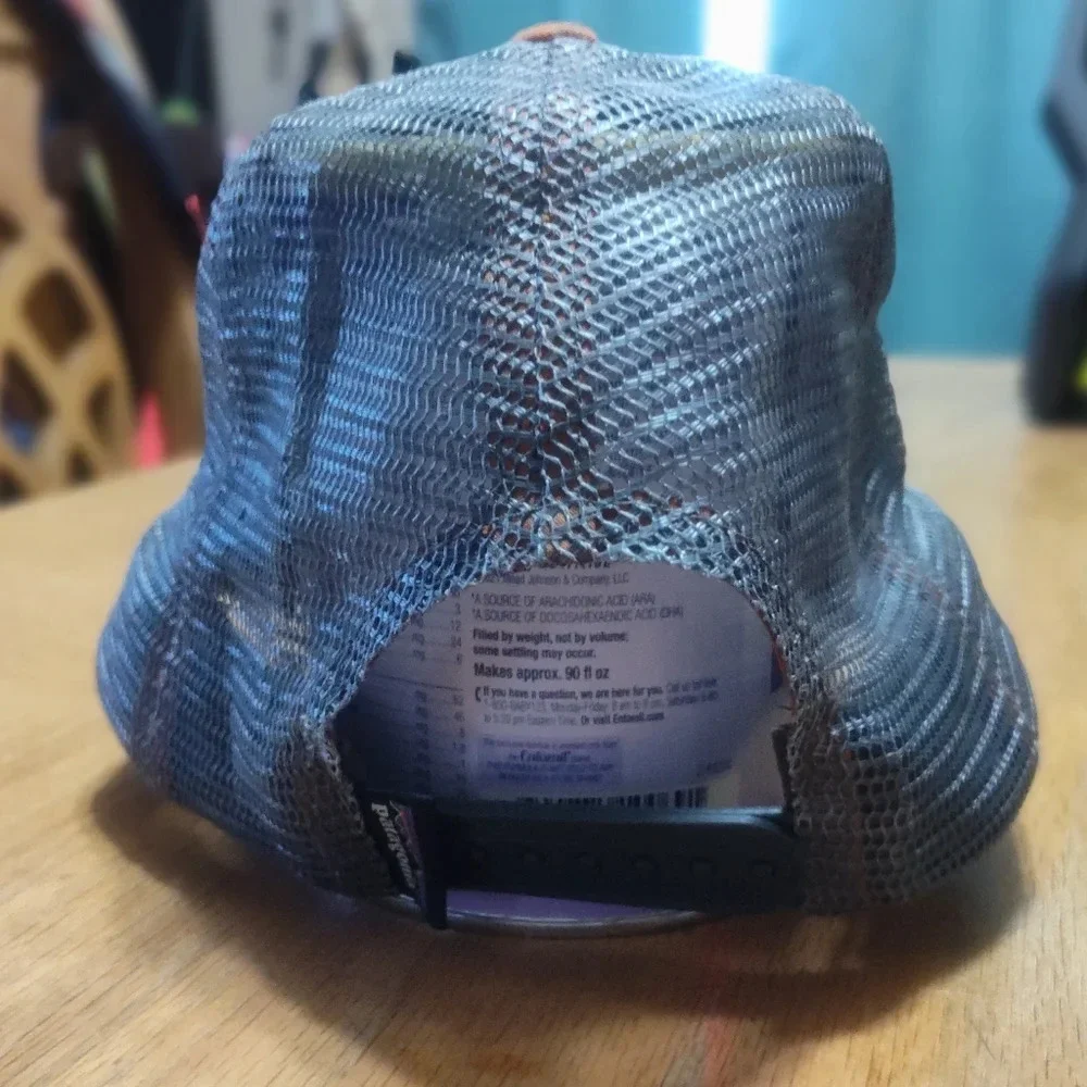 Patagonia Orange Trucker Hat Mesh Back Camping Dad Cap